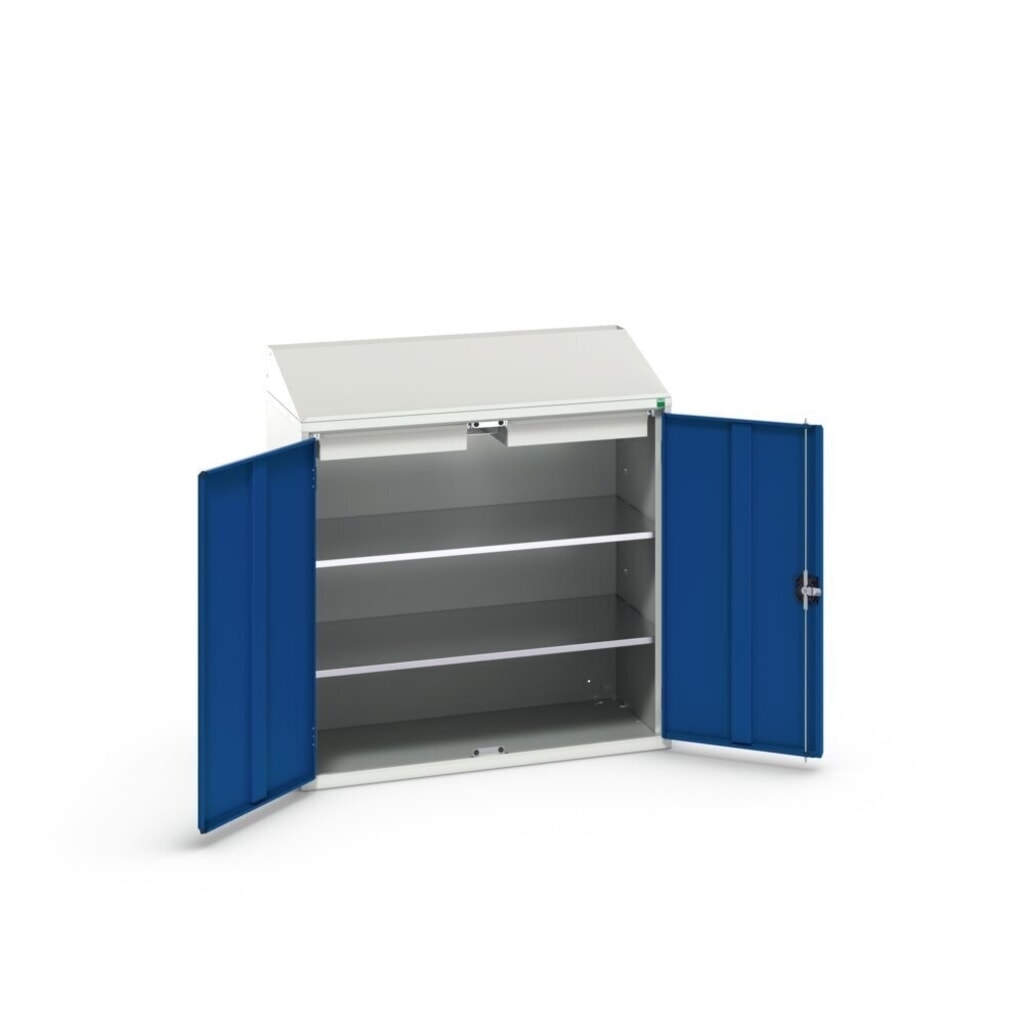 N° de l'image du produit 2 : bott Pupitre verso Economy, avec 2 tablettes et 2 tiroirs, lxPxH : 1 050 x 550 x 1 130 mm