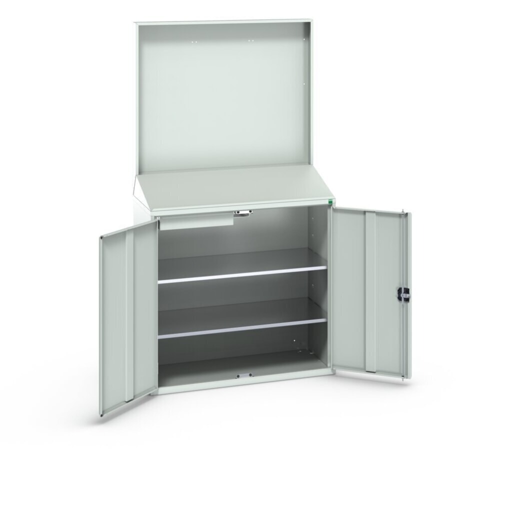 bott Pupitre verso Economy avec paroi arrière lisse, avec 2 tablettes, 1 tiroir, lxPxH : 1 050 x 550 x 2 000 mm N° de l'image du produit 2 : bott Pupitre verso Economy avec paroi arrière lisse, avec 2 tablettes, 1 tiroir, lxPxH : 1 050 x 550 x 2 000 mm