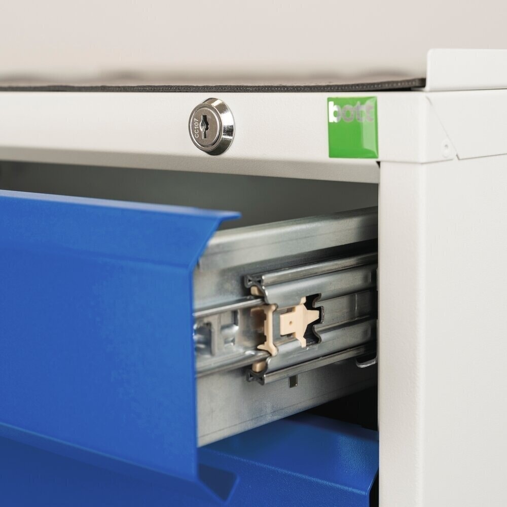 N° de l'image du produit 3 : bott verso Chariot d’atelier, avec 5 tiroirs et top en multiplex, lxPxH : 1050 x 600 x 980 mm