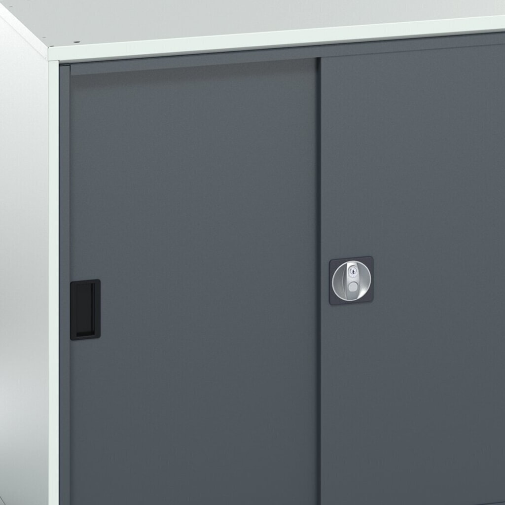 N° de l'image du produit 7 : bott Armoire à portes coulissantes verso, avec 4 tablettes, lxPxH : 1 050 x 550 x 2 000 mm