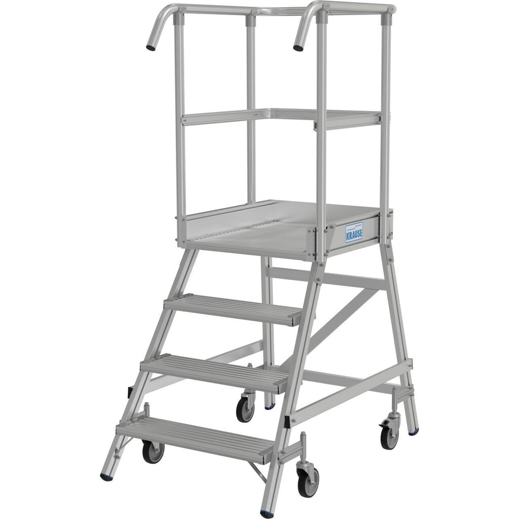 N° de l'image du produit 11 : Échelle à plate-forme KRAUSE®, mobile, hauteur déployée 0,95 m