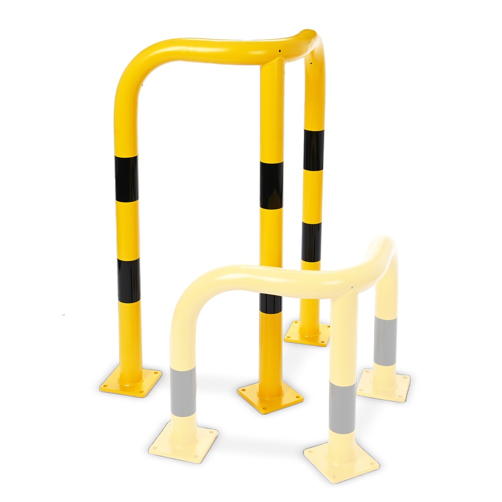 N° de l'image du produit 6 : Steinbock® arceau de protection d’angle, usage intérieur, H x L 1 200 x 600 mm, Ø 76 mm