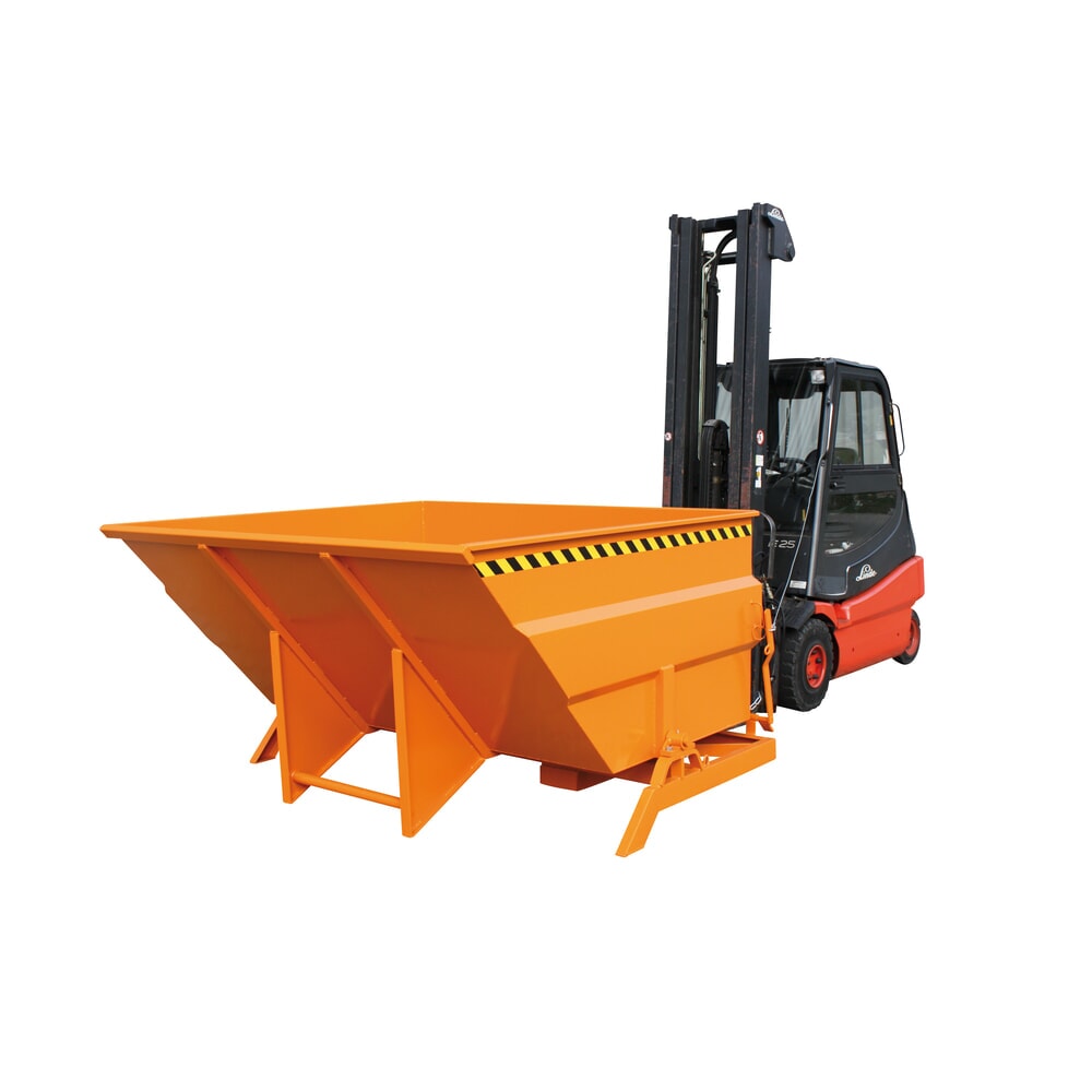 N° de l'image du produit 7 : Benne basculante Eichinger® extra large et robuste, 2 500 kg, 3 000 litres, orangé pur