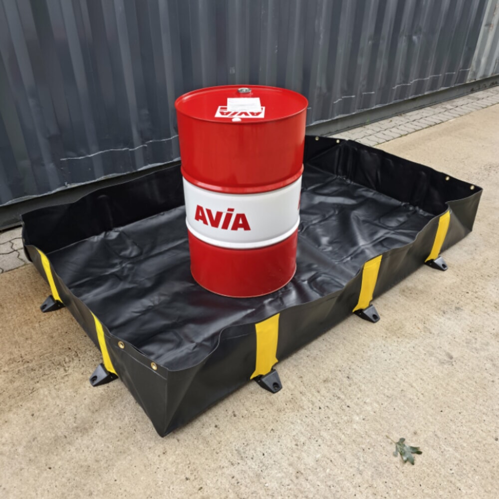 Illustration du produit: Bac de rétention Ultra pliable Steinbock® en PVC, H x l x P 305 x 6 100 x 6 100 mm, Contenance 11 318 l