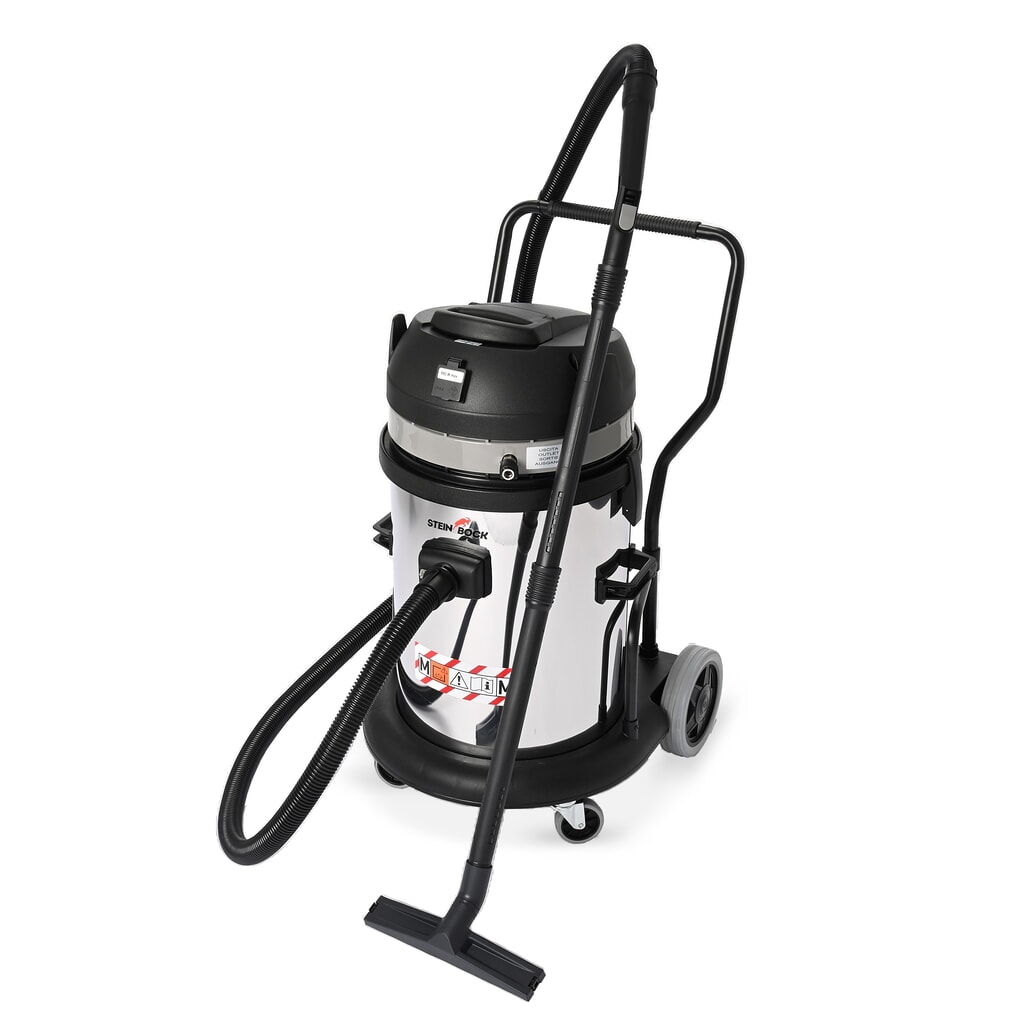 Steinbock® aspirateur industriel pour poussières, VS 2/62 M TC PN, classe M, puissance max. 2 400 W, capacité 62 l, acier inoxydable Illustration du produit: Steinbock® aspirateur industriel pour poussières, VS 2/62 M TC PN, classe M, puissance max. 2 400 W, capacité 62 l, acier inoxydable