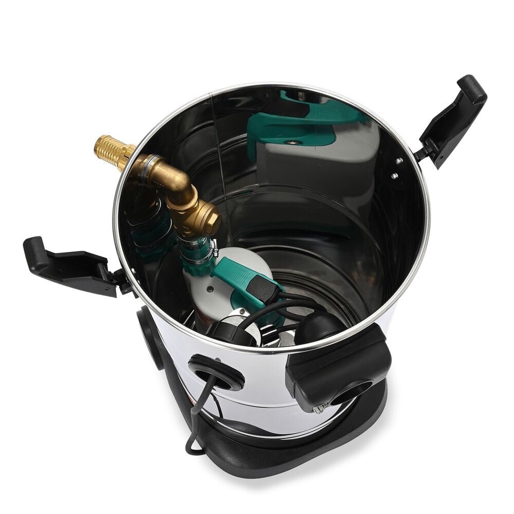 N° de l'image du produit 4 : Steinbock® aspirateur à pompe VS 1/41 SUB, puissance max. 1 200 W, capacité 41 l, acier inoxydable