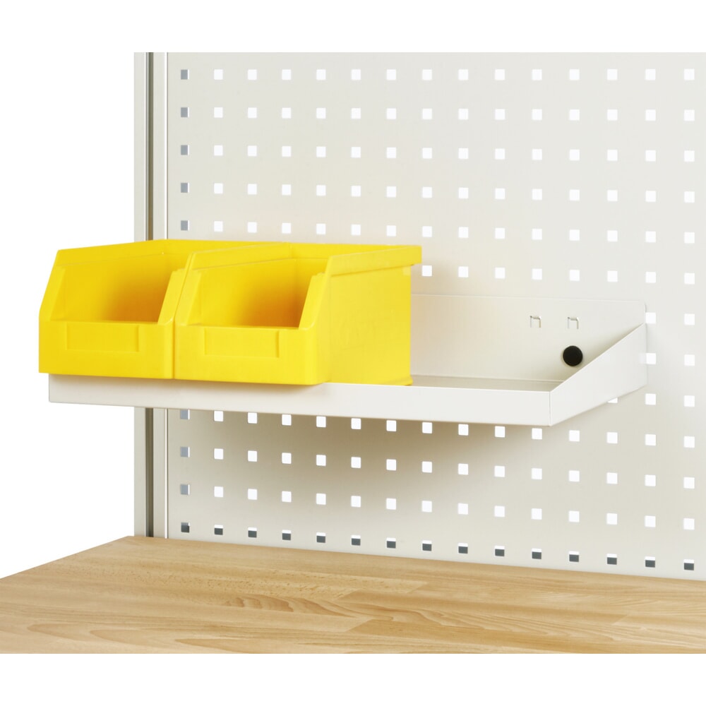 N° de l'image du produit 11 : Ensemble de table d’emballage RAU réglable en hauteur électriquement adlatus 300, installation avec magasin de cartons et plaque perforée, H x l x P 1 850–2 250 mm x 1 500 mm x 800 mm