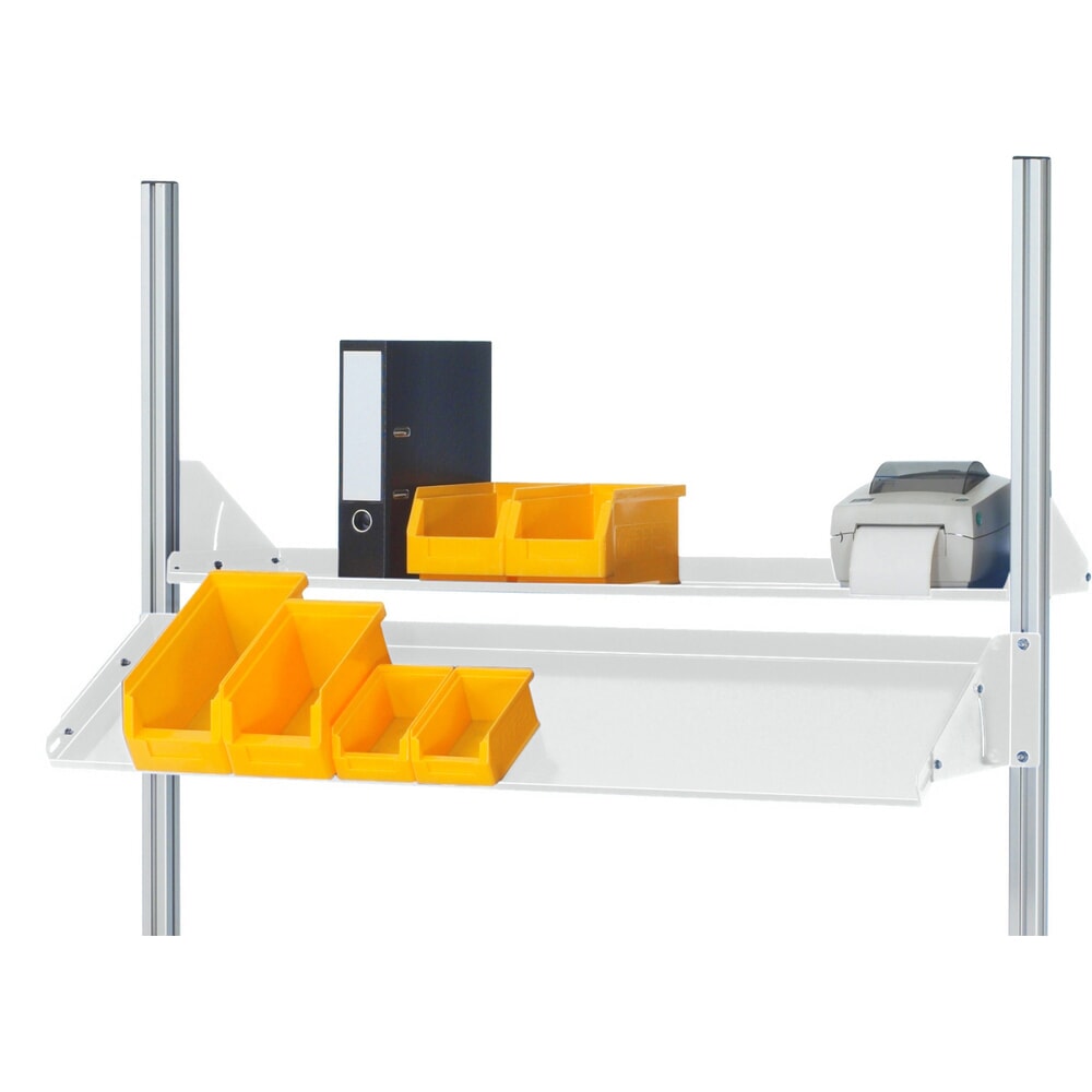 N° de l'image du produit 9 : Ensemble de table d’emballage RAU réglable en hauteur électriquement adlatus 300, installation avec éclairage LED et dispositif de coupe, H x l x P 1 850–2 250 mm x 1 500 mm x 800 mm