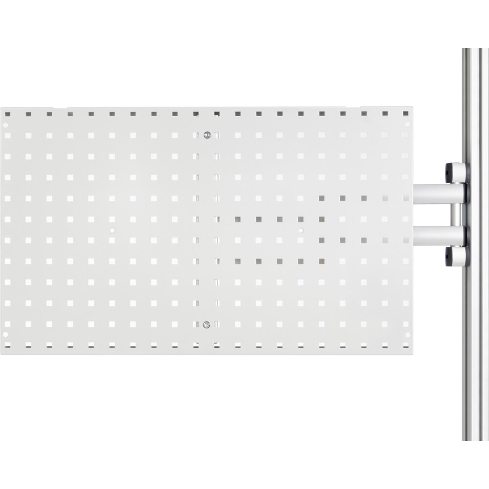 N° de l'image du produit 2 : Bras pivotant pour table d’emballage RAU, avec 3 articulations, incluant plaque perforée, portée 540 mm