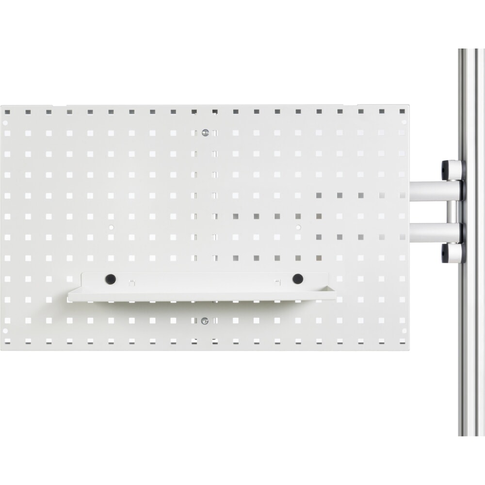 N° de l'image du produit 3 : Bras pivotant pour table d’emballage RAU, avec 3 articulations, incluant plaque perforée, portée 540 mm