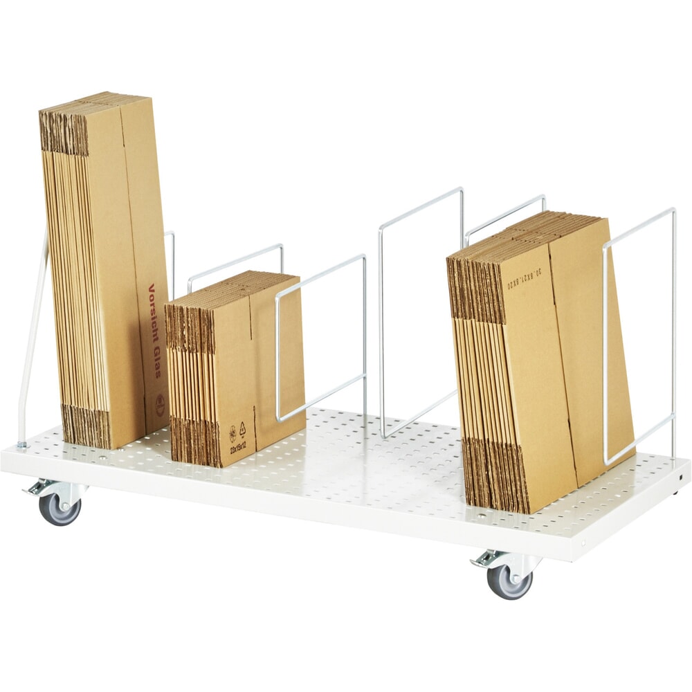 N° de l'image du produit 2 : Magasin de cartons RAU pour tables d’emballage, mobile, gris clair, H x l x P 615 mm x 665 mm x 650 mm