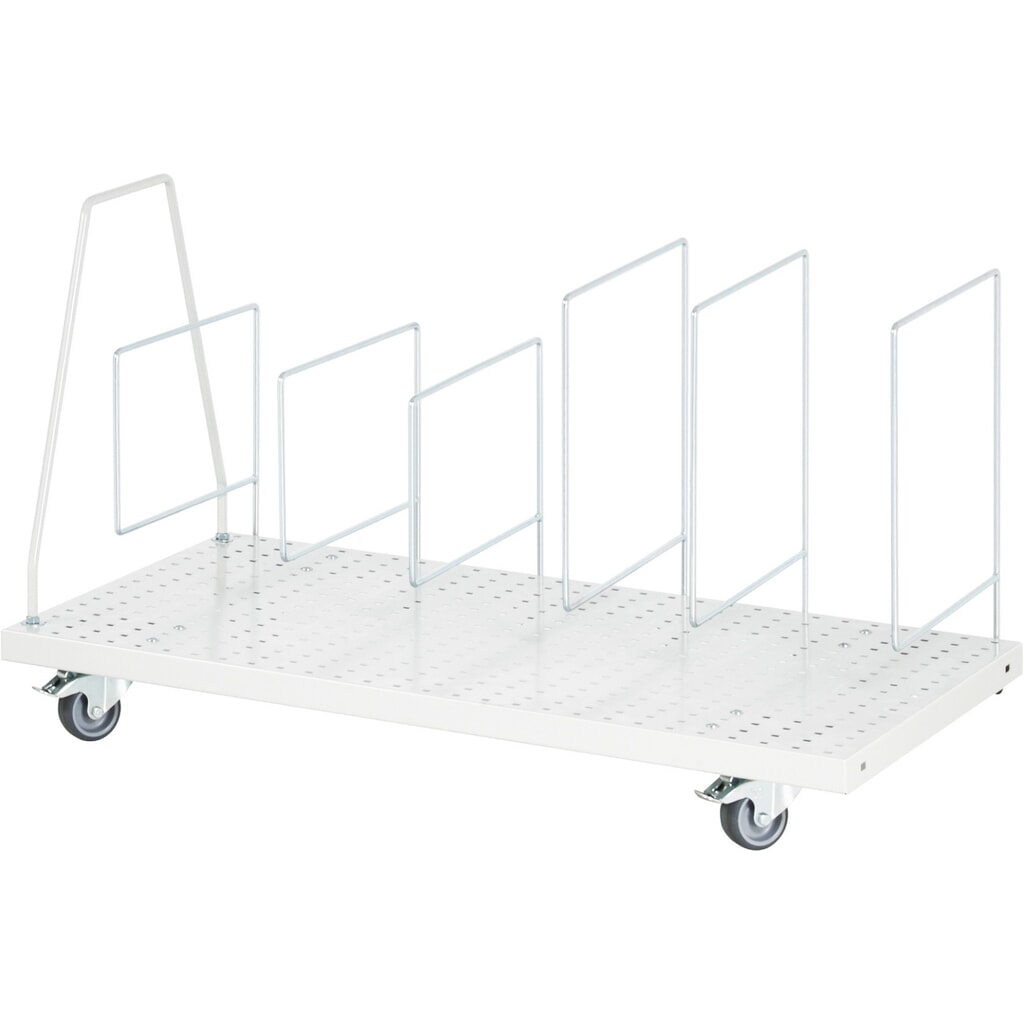 Illustration du produit: Magasin de cartons RAU pour tables d’emballage, mobile, gris clair, H x l x P 615 mm x 665 mm x 650 mm