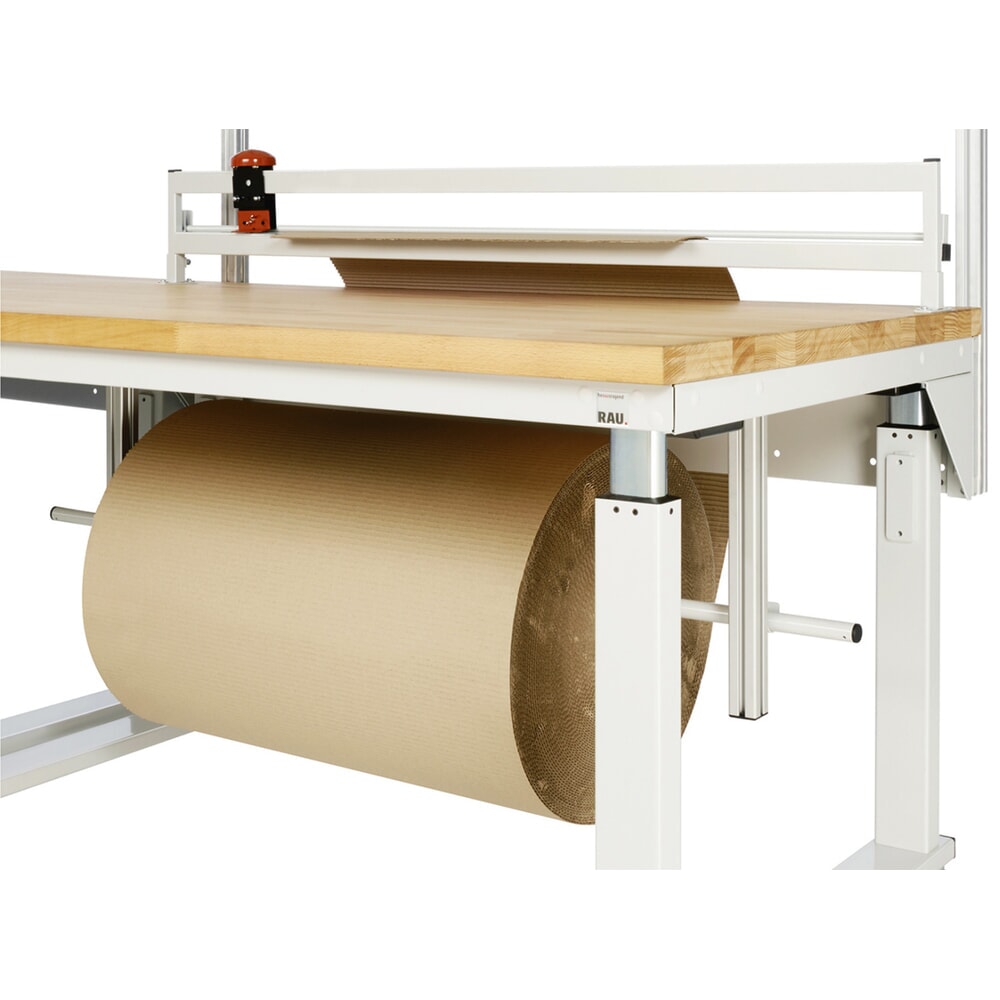 N° de l'image du produit 2 : Unité de déroulage pour table d’emballage RAU, à monter sous le plateau de travail, H x l x P 480 mm x 1 010 mm x 360 mm