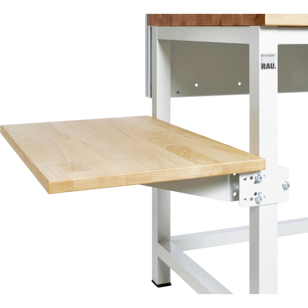Illustration du produit: Étagère latérale pour table d’emballage RAU, pour montage sur base de système, H x l x P 100 mm x 450 mm x 800 mm