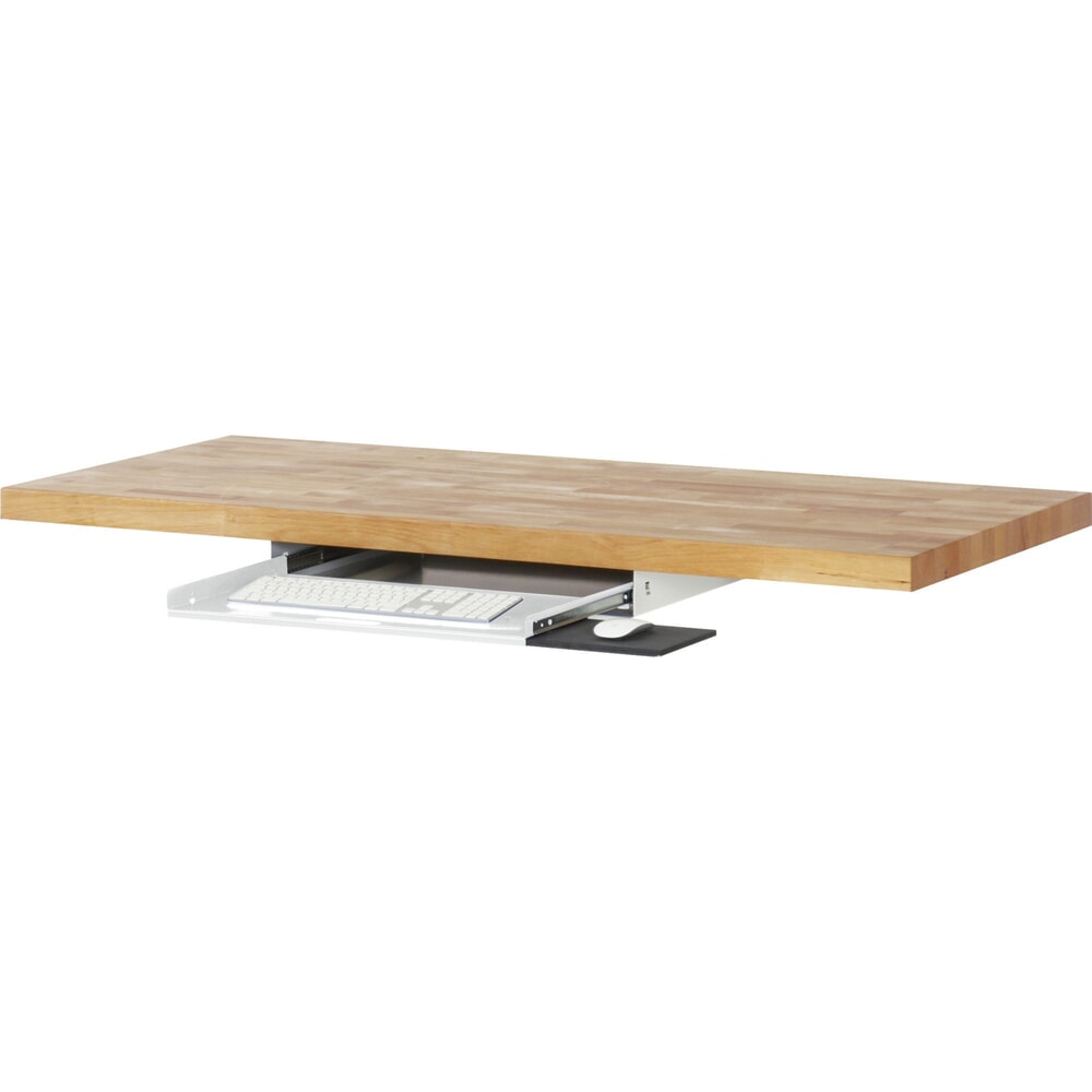 Illustration du produit: Clavier coulissant pour table d’emballage RAU, gris clair, H x l x P 85 mm x 640 mm x 485 mm