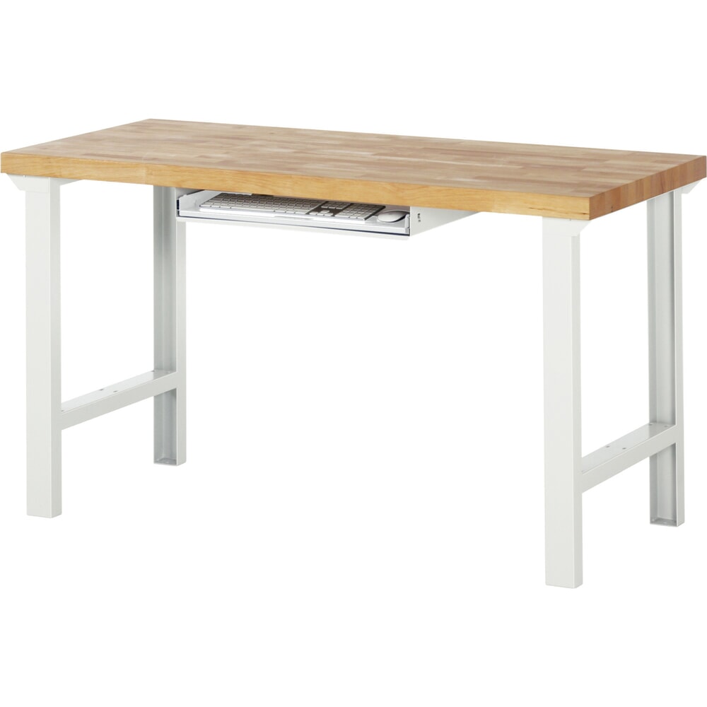 N° de l'image du produit 4 : Clavier coulissant pour table d’emballage RAU, gris clair, H x l x P 85 mm x 640 mm x 485 mm