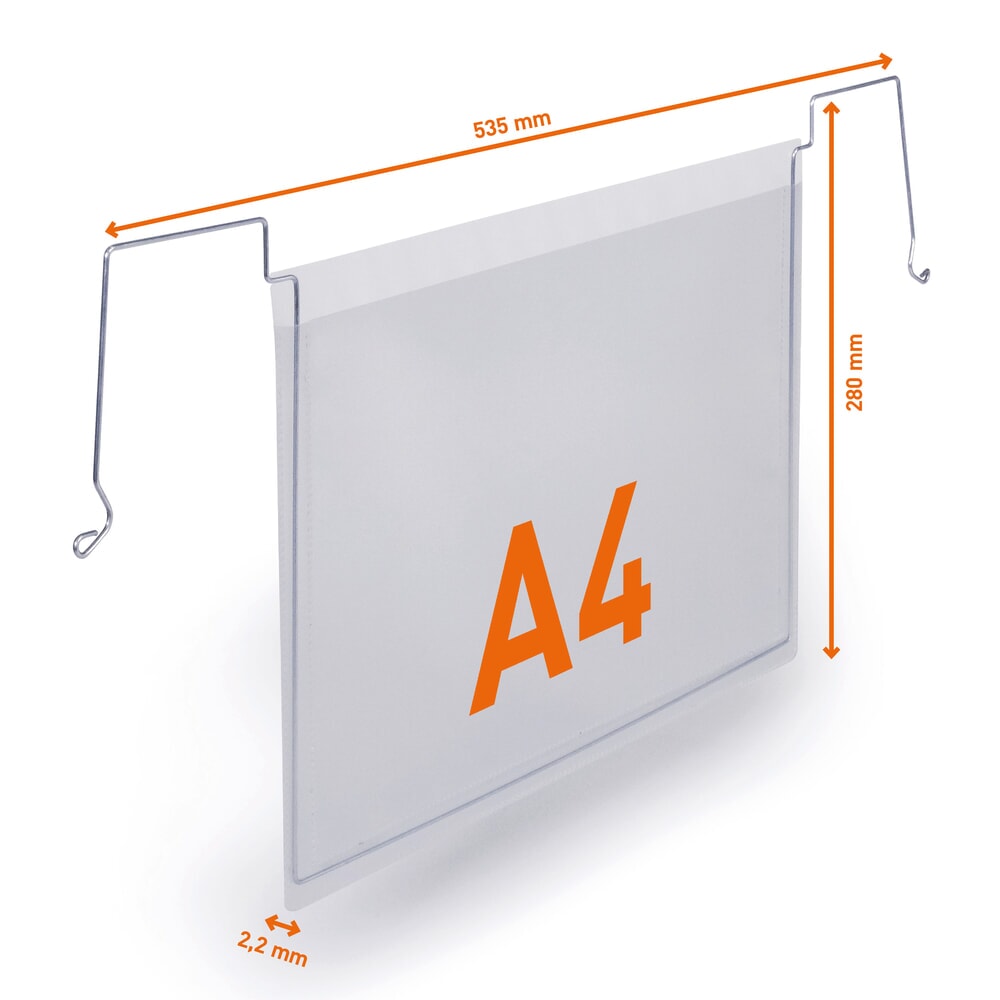 N° de l'image du produit 5 : DURABLE porte-documents avec pinces métalliques, DIN A4 paysage, ouverte