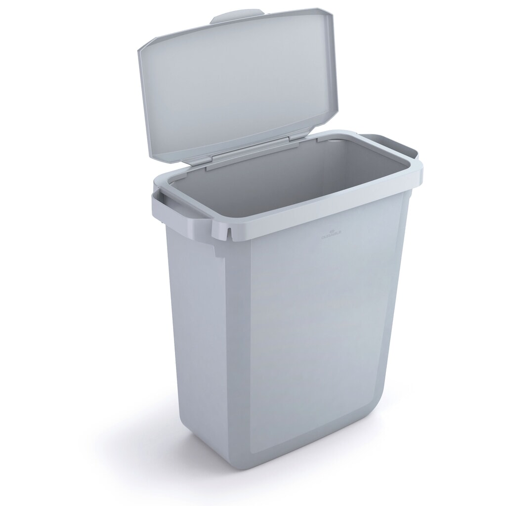 Illustration du produit: DURABLE Poubelle DURABIN® pour intérieur, volume 60 l, avec couvercle basculant et rabattable, gris