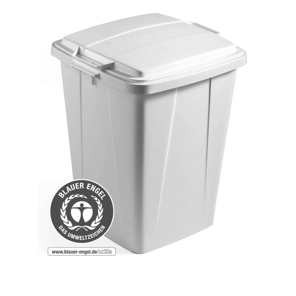 DURABLE Poubelle DURABIN® ECO pour intérieur, volume 90 l, avec couvercle, gris Illustration du produit: DURABLE Poubelle DURABIN® ECO pour intérieur, volume 90 l, avec couvercle, gris