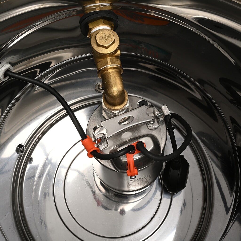 N° de l'image du produit 4 : Steinbock® aspirateur d’huile et de copeaux à pompe VS 2/90 SUB OIL, puissance max. 2 600 W, capacité 90 l, acier inoxydable