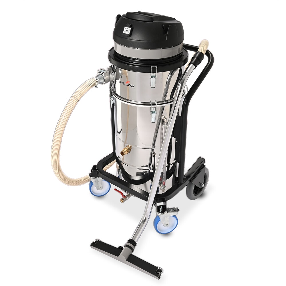 N° de l'image du produit 1 : Steinbock® aspirateur d’huile et de copeaux à pompe VS 2/90 SUB OIL, puissance max. 2 600 W, capacité 90 l, acier inoxydable