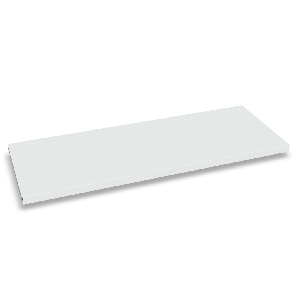 Tablette pour armoire à produits de nettoyage PAVOY, côté droit, pour profondeur 400 mm, galvanisée Illustration du produit: Tablette pour armoire à produits de nettoyage PAVOY, côté droit, pour profondeur 400 mm, galvanisée