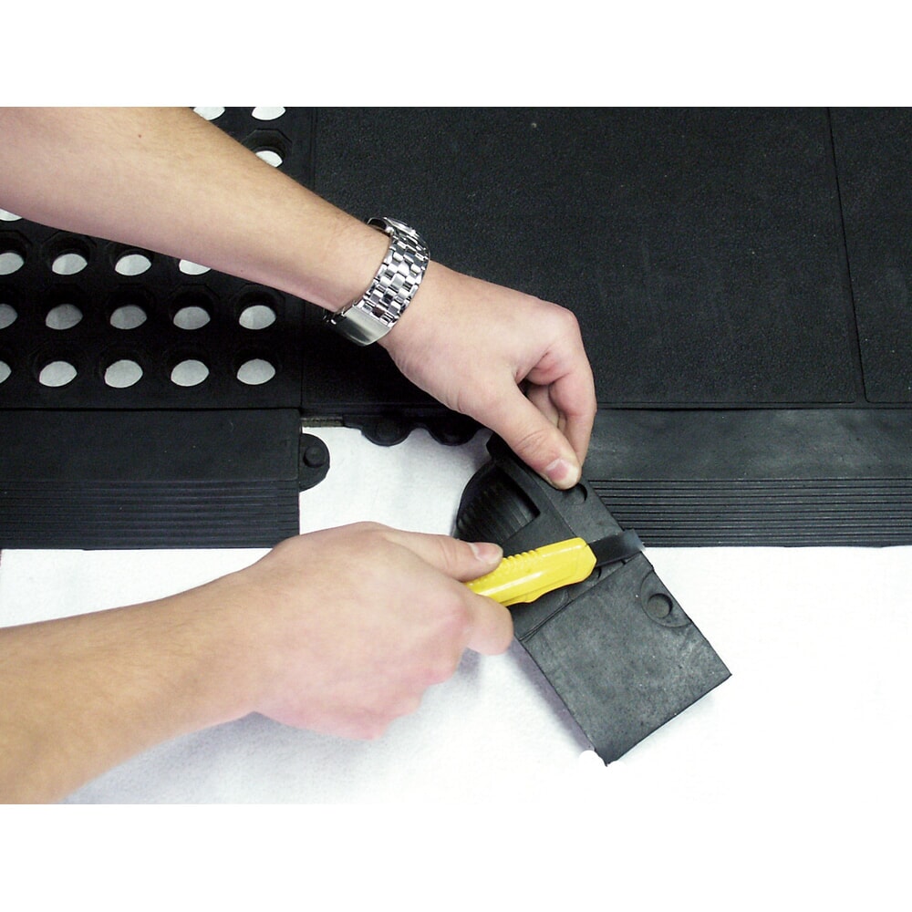 N° de l'image du produit 3 : Bandes + coins pour tapis anti-fatigue YOGA SOLID OIL, mâles, noirs, 4 pcs/UV