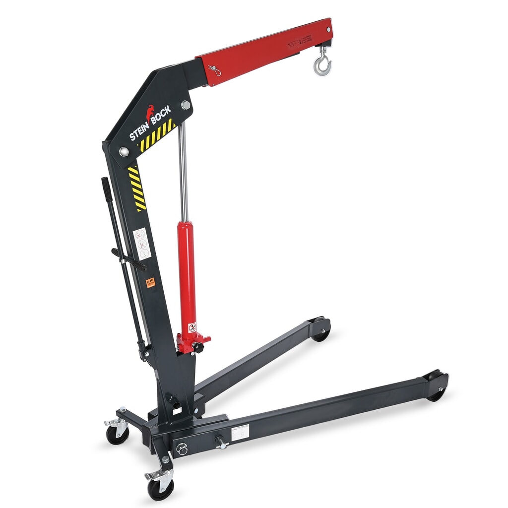 Illustration du produit: Steinbock® Palan d’atelier avec châssis écarté et levée rapide, rabattable, capacité de charge 1 500-2 000 kg