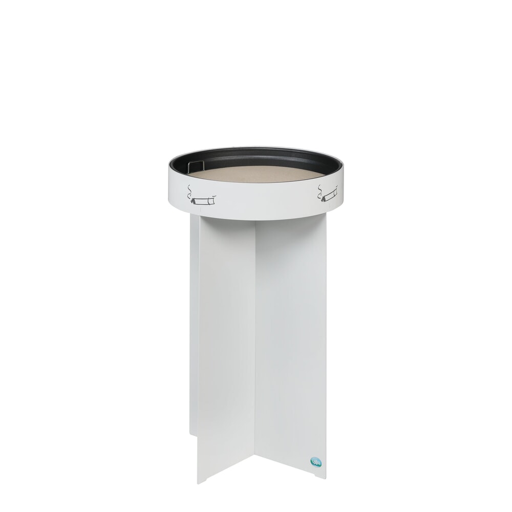 Illustration du produit: Cendrier sur pied VAR® R 44, en acier galvanisé, sans toit de protection