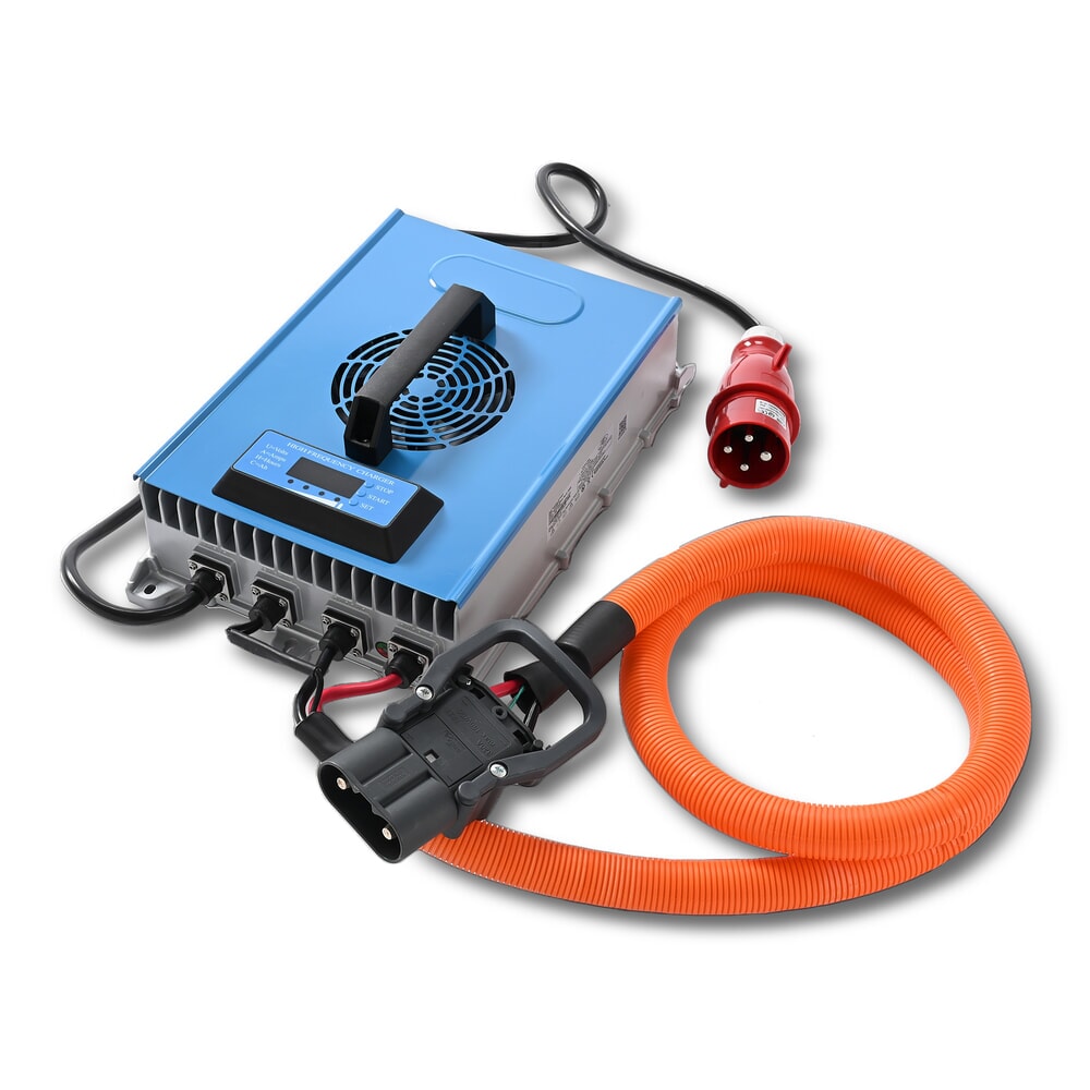 Illustration du produit: Chargeur de batterie externe D400, 80 V, 60 A, CEE rouge 32 A, 4 broches - 3P+E pour chariot élévateur électrique AntOn by Jungheinrich CBH 2.0