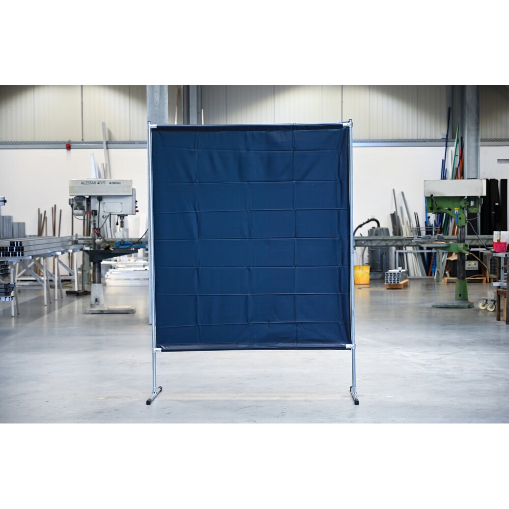 N° de l'image du produit 1 : Écran de protection pour soudeur, conforme ISO EN 25980 (EN 1598), lxH 1 400 x 2 000 mm, vert foncé/mat