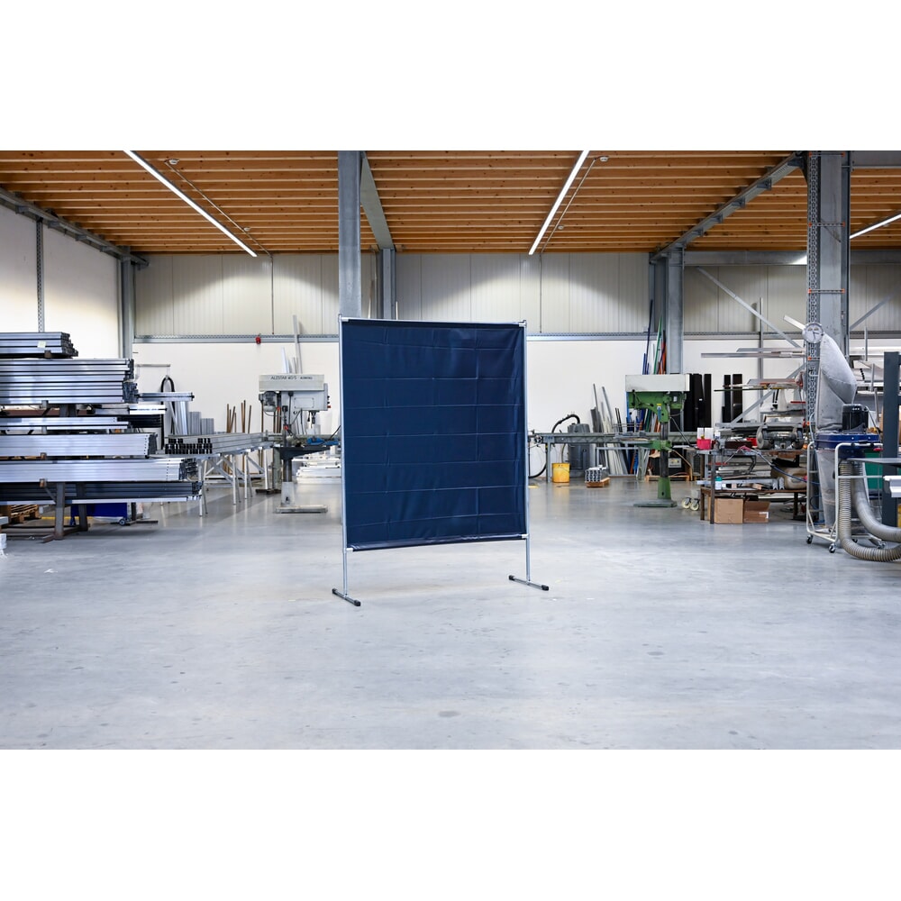 N° de l'image du produit 3 : Écran de protection pour soudeur, conforme ISO EN 25980 (EN 1598), lxH 1 400 x 2 000 mm, vert foncé/mat
