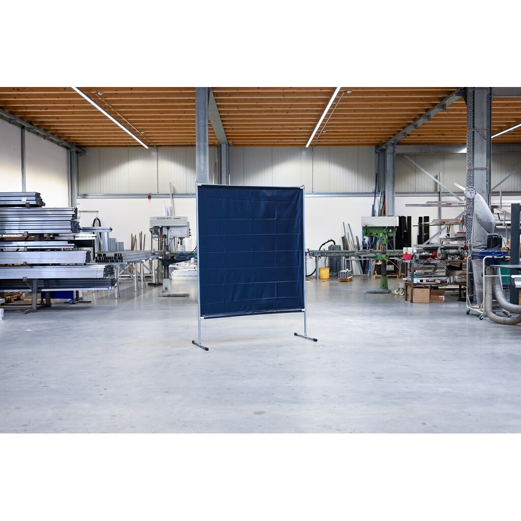 Écran de protection pour soudeur, conforme ISO EN 25980 (EN 1598), lxH 1 400 x 2 000 mm, vert foncé/mat N° de l'image du produit 3 : Écran de protection pour soudeur, conforme ISO EN 25980 (EN 1598), lxH 1 400 x 2 000 mm, vert foncé/mat