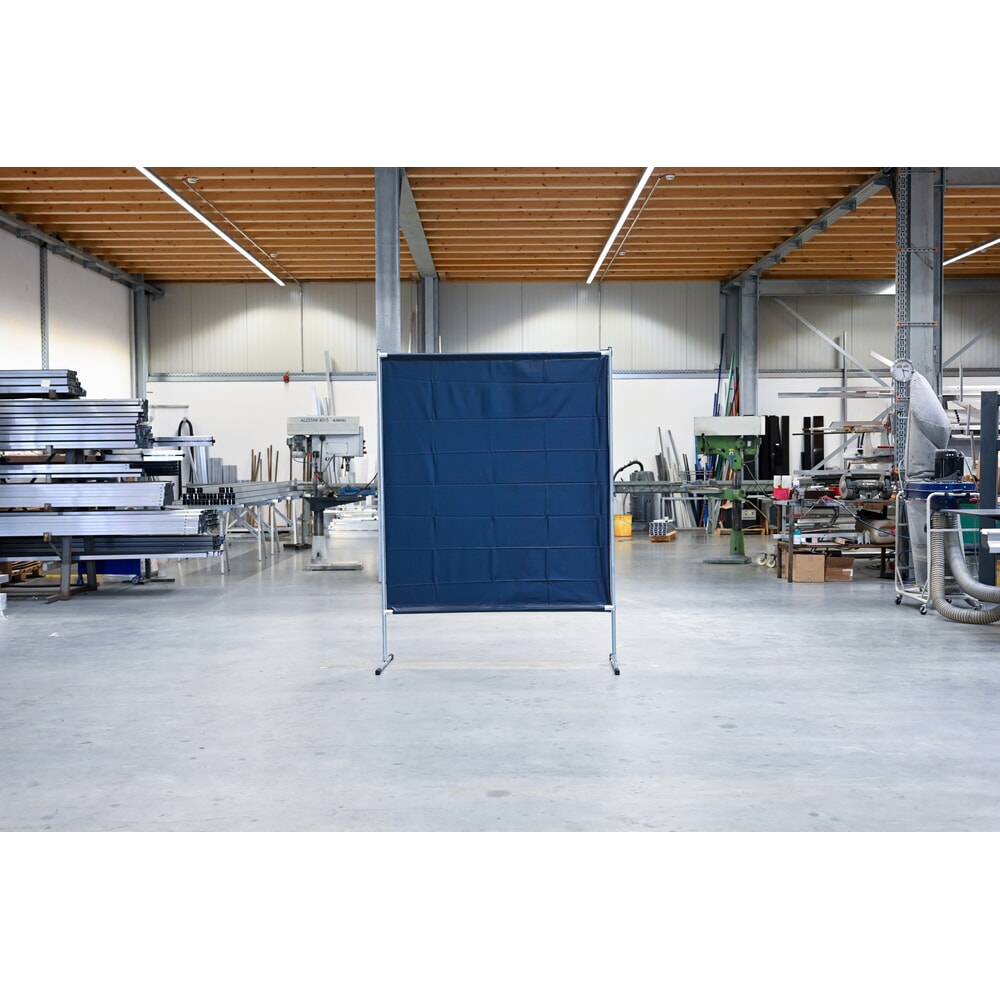 N° de l'image du produit 4 : Écran de protection pour soudeur, conforme ISO EN 25980 (EN 1598), lxH 1 400 x 2 000 mm, vert foncé/mat