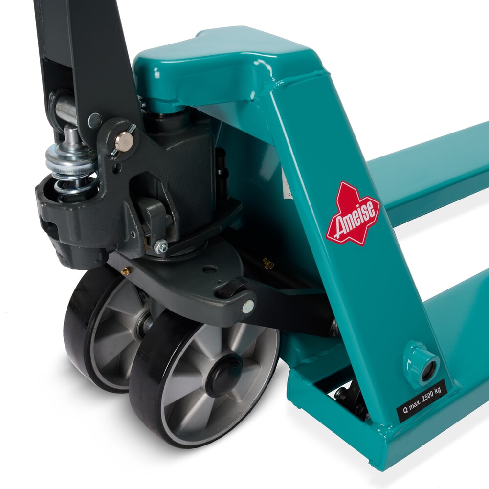 N° de l'image du produit 14 : Transpalette manuel 4 voies Ameise® PTM 2.5 Cross, capacité de charge 2 500 kg / 1 500 kg, longueur des fourches 1 150 mm, polyuréthane