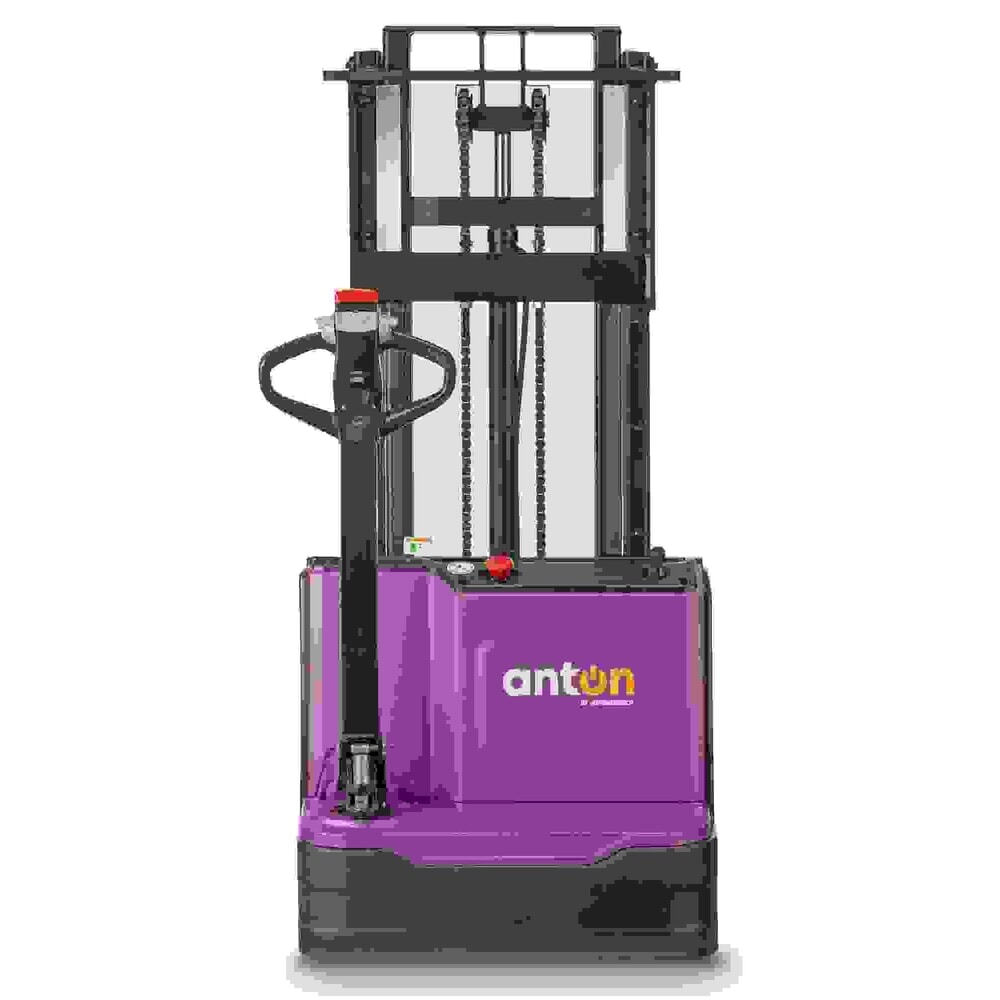 N° de l'image du produit 4 : AntOn by Jungheinrich gerbeur électrique PSM 1.2, avec mât télescopique double, capacité de charge 1 200 kg, hauteur de levage 2 522 mm