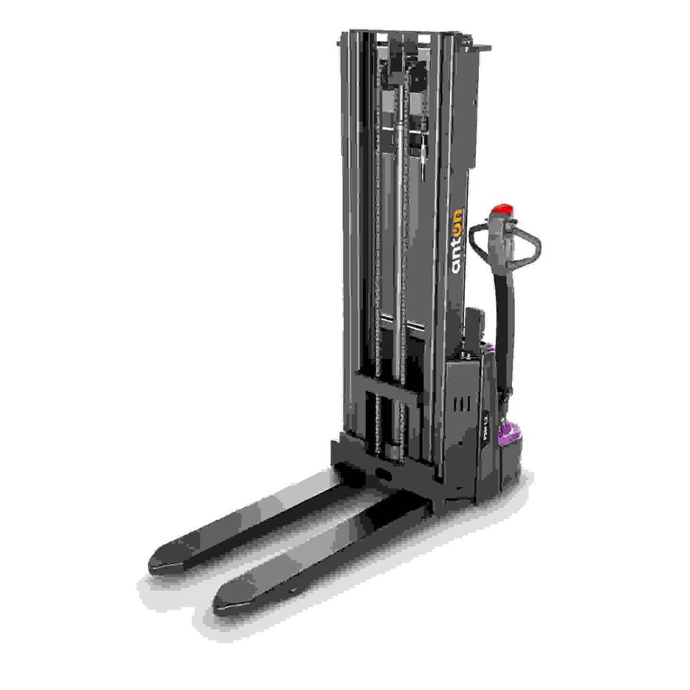 N° de l'image du produit 7 : AntOn by Jungheinrich gerbeur électrique PSM 1.2, avec mât télescopique double, capacité de charge 1 200 kg, hauteur de levage 2 522 mm