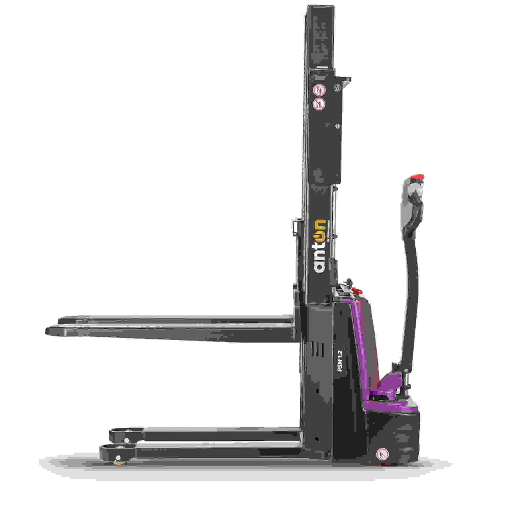 N° de l'image du produit 10 : AntOn by Jungheinrich gerbeur électrique PSM 1.2, avec mât télescopique double, capacité de charge 1 200 kg, hauteur de levage 2 522 mm