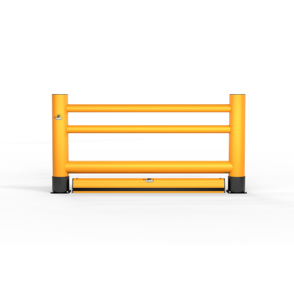N° de l'image du produit 5 : A.M.P.E.R.E. Rambarde de protection Rack Mammut®, main courante Einzelplanke Extra, longueur 2,00 m