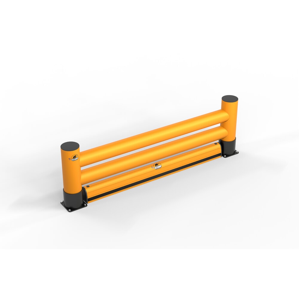 Illustration du produit: A.M.P.E.R.E. Barrière de déflecteur Rack Mammut® Extra avec barrière de sol, version double, longueur 2,00 m