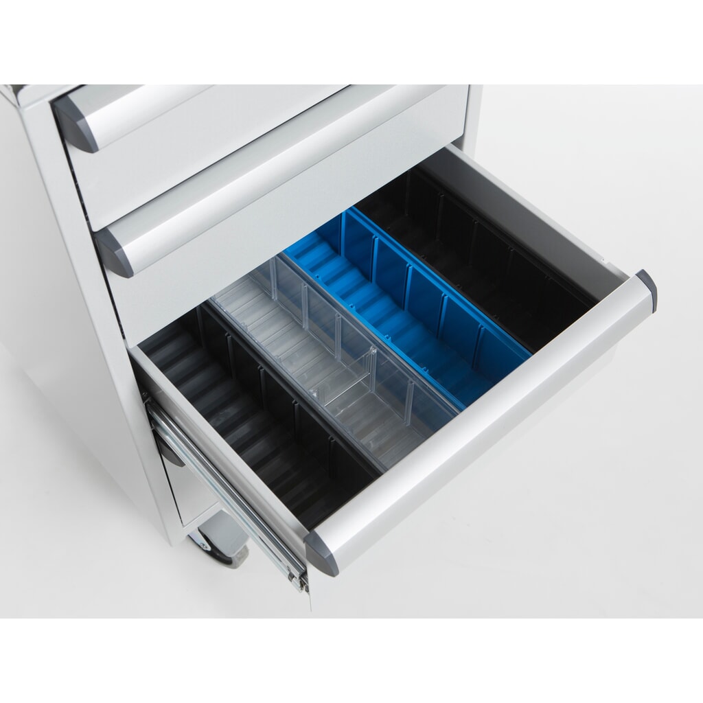 Bloc-tiroirs TRESTON 45/56-2 standard, ESD, H x l x P 700 x 450 x 520 mm, tiroirs : 2x 100 mm, 2x 150 mm, avec roulettes N° de l'image du produit 4 : Bloc-tiroirs TRESTON 45/56-2 standard, ESD, H x l x P 700 x 450 x 520 mm, tiroirs : 2x 100 mm, 2x 150 mm, avec roulettes