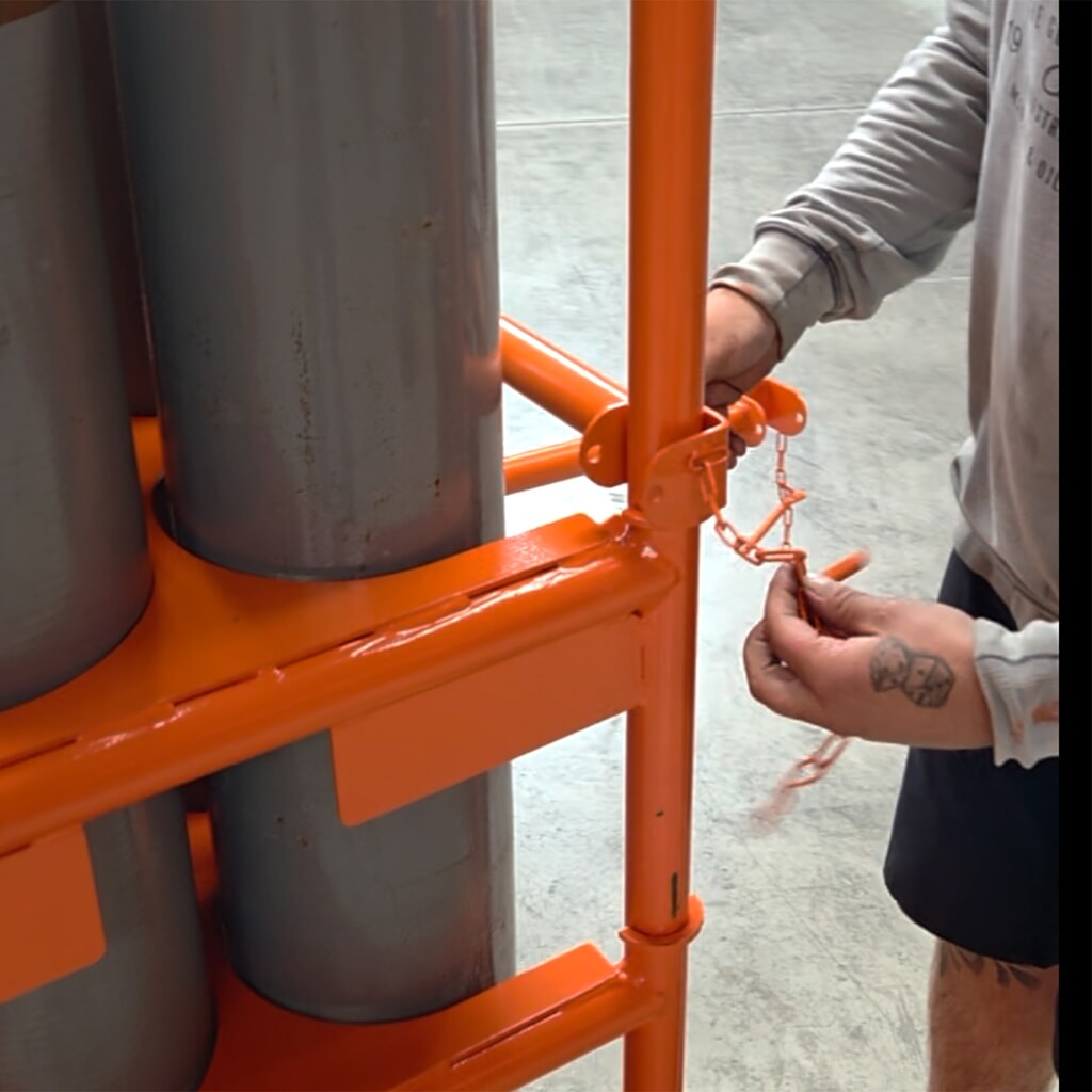 Panier pour bouteilles de gaz Eichinger®, 4 bouteilles ø 250 mm, orangé pur N° de l'image du produit 6 : Panier pour bouteilles de gaz Eichinger®, 4 bouteilles ø 250 mm, orangé pur