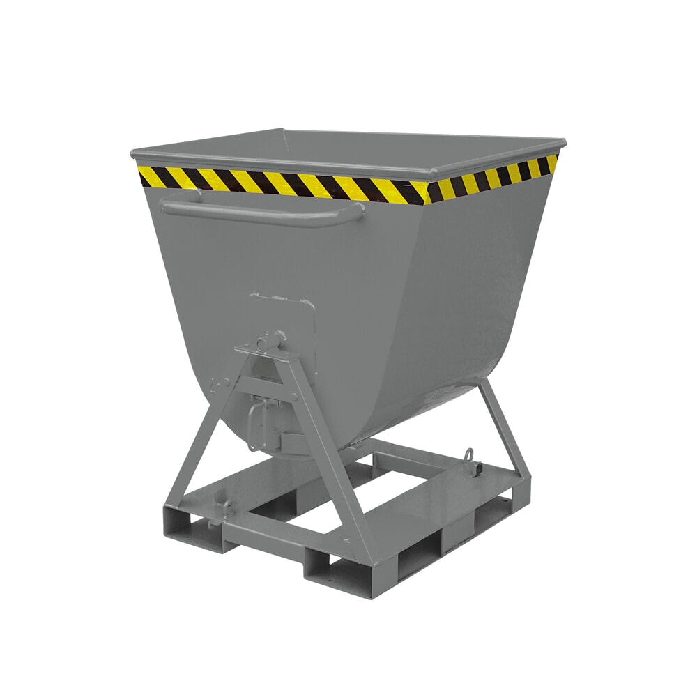 N° de l'image du produit 1 : Eichinger® Benne basculante basculable des 2 côtés, accessible des 4 côtés, 500 kg, 300 litres gris anthracite