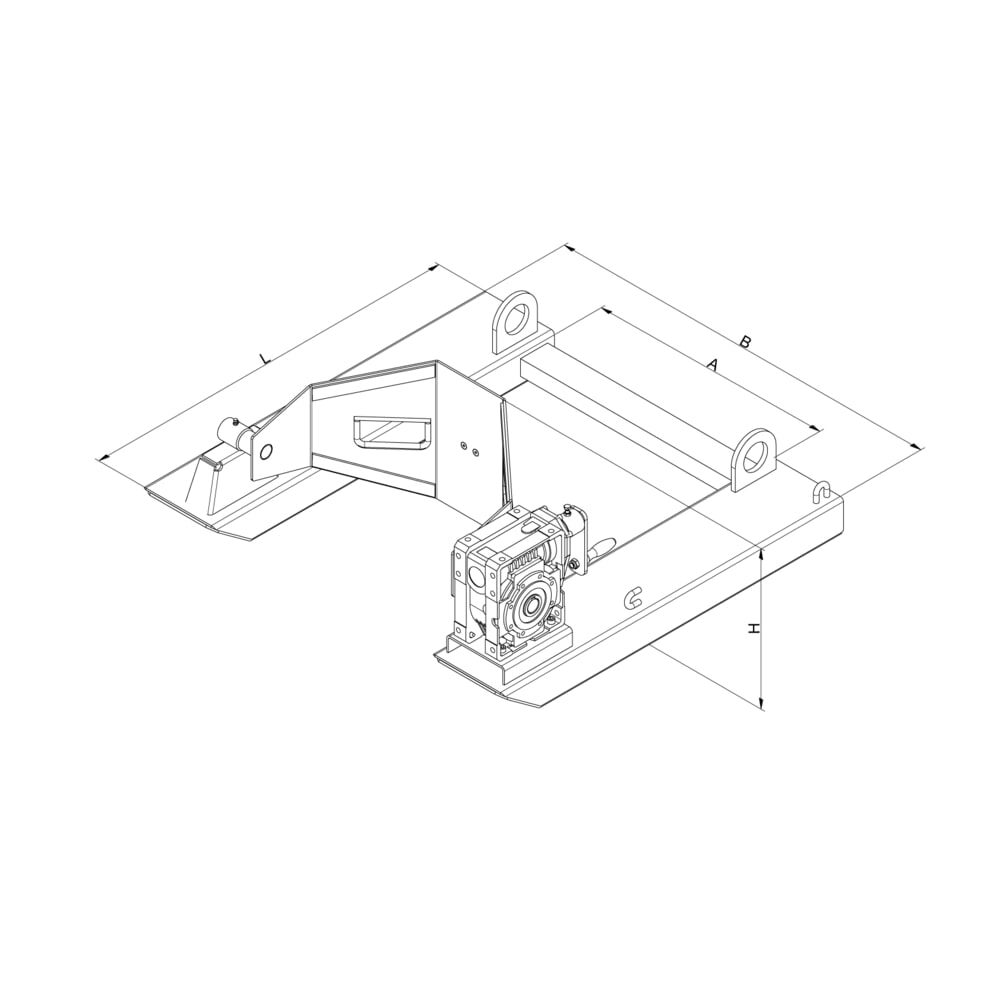 N° de l'image du produit 4 : Eichinger® Basculeur de fûts et de poubelles, manivelle, 1 x fût orangé pur