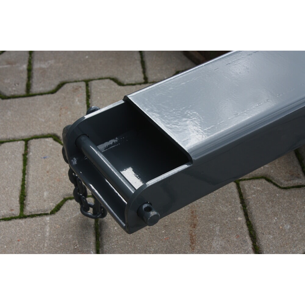 N° de l'image du produit 5 : Eichinger® Fourreau fermé 1 600x80x40, pointe au design incurvé, sécurité imperdable, gris anthracite