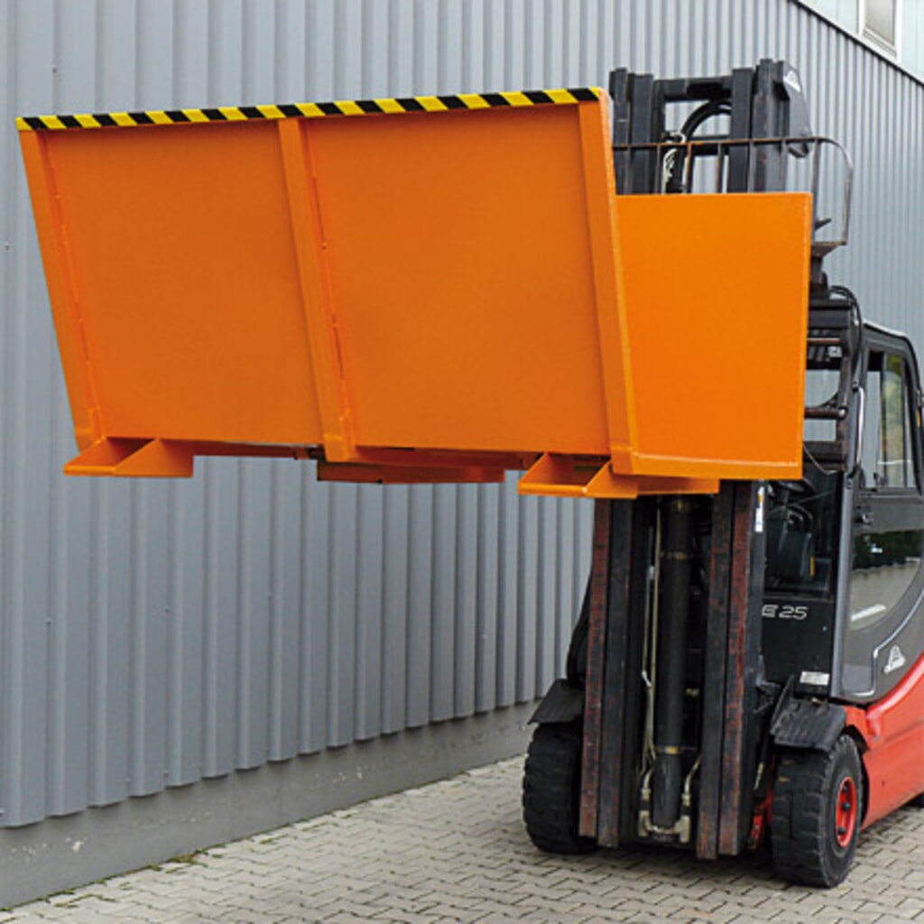 N° de l'image du produit 4 : Eichinger® Plate-forme de collecte de bois long avec rampes latérales, 500 kg galvanisé à chaud