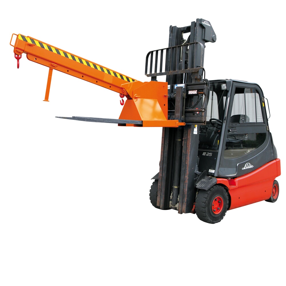 Illustration du produit: Eichinger® Bras de grue télescopique et réglable en hauteur, 2 500 kg, orangé pur