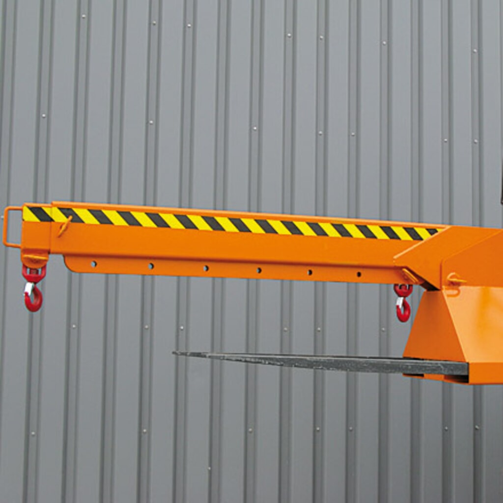 Eichinger® Bras de grue télescopique et réglable en hauteur, 2 500 kg, orangé pur N° de l'image du produit 4 : Eichinger® Bras de grue télescopique et réglable en hauteur, 2 500 kg, orangé pur