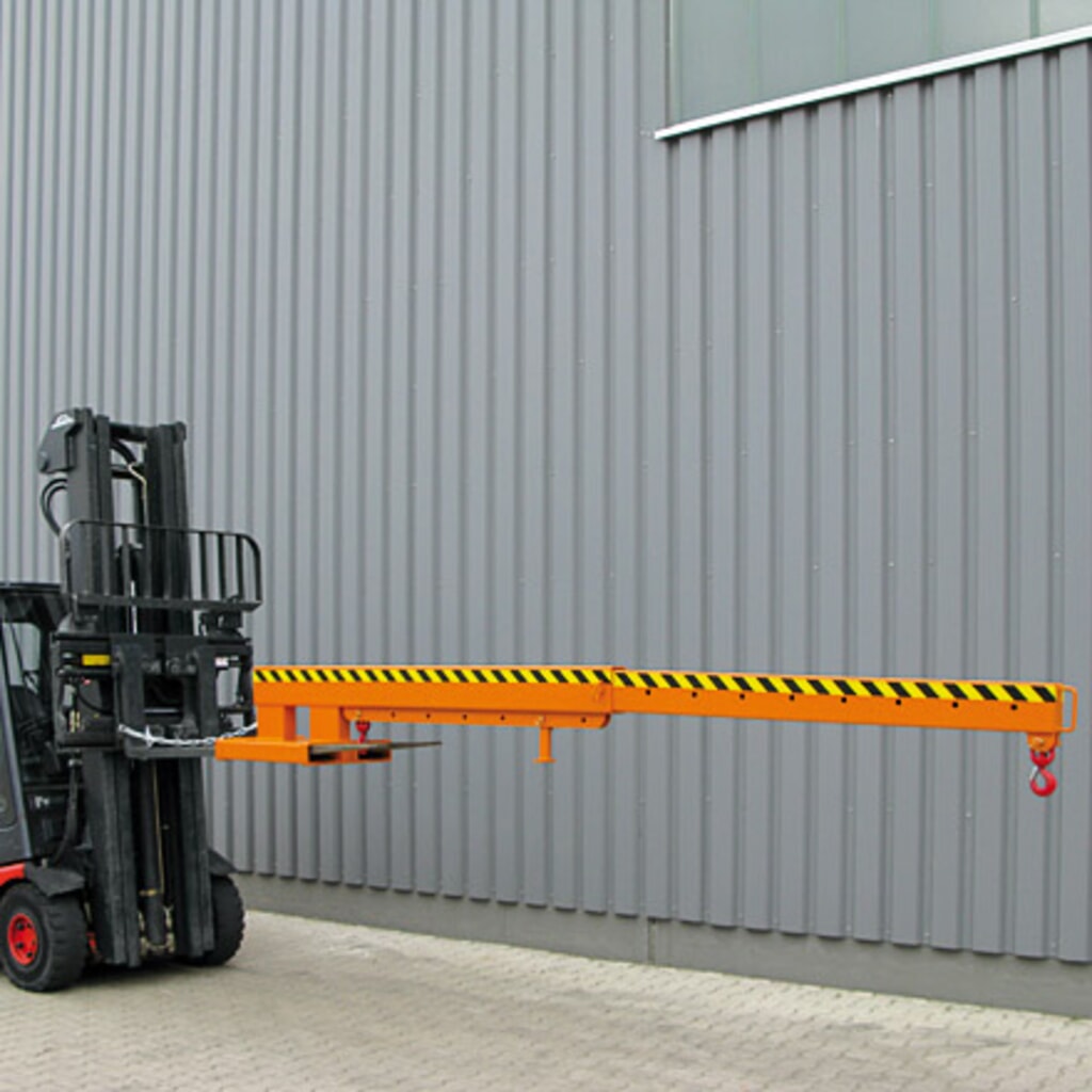 N° de l'image du produit 6 : Eichinger® Bras de grue télescopique, 2 500 kg, orangé pur