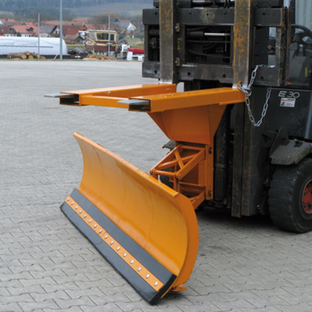 N° de l'image du produit 5 : Eichinger® Lame de chasse-neige avec compensation de niveau, entrée de fourche en haut Largeur de lame 1 500 mm gris anthracite, caoutchouc
